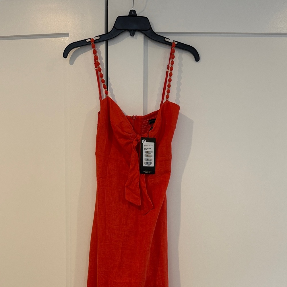 Brand new!! VIX Tricia Long Coverup Dress Coral XS